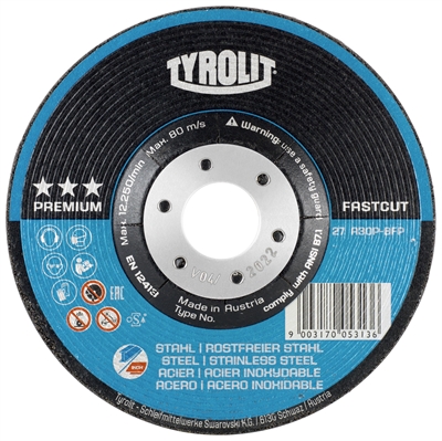 Tyrolit Premium Skrubskive FASTCUT 2i1 150x7,0 mm 10 stk